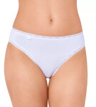 Dámske 3 balenia bavlnených čipkovaných nohavičiek Thai White - Sloggi Bílá M
