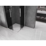 MEXEN/S - Velar Duo sprchovací kút, posuvné dvere 80 x 80, grafit, chróm 871-080-080-42-01
