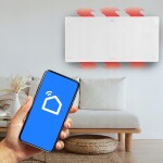 MalTec Sklenený konvekčný ohrievač Eco Wifi termostat 2000W