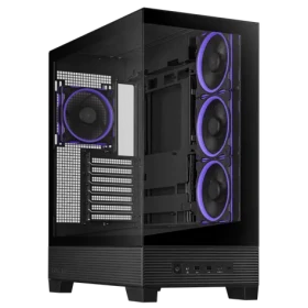 Asus A31 PLUS TG ARGB čierna ATX / 2x USB 3.1 / USB-C 3.2 / bez zdroja / priehľadná bočnica (90DC00R0-B19000)