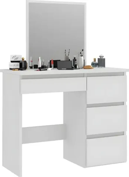 Funfit Toaletný stolík so zrkadlom / Toaletný stolík / 42x31x40 cm