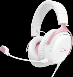 HyperX Cloud III bielo-ružová / Herné slúchadlá / Mikrofón / 3.5 mm Jack / USB (9W1Q4AA)