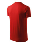 Tričko s výstrihom do V unisex červené 3XL