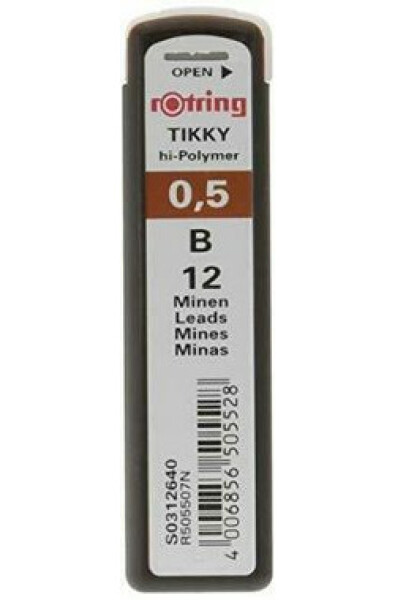 Rotring Tuhy 0.5mm - B 12 ks / Tuhy do mikroceruzky (S0312640)