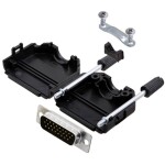 TRU COMPONENTS TCDPPK15BKHDP26K 7709416 sada D-SUB kolíkové lišty 180 ° Pólov: 26 spájkovaný 1 ks; 7709416