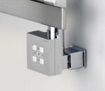 SAPHO - KTX vykurovacia tyč s termostatom s krytom pre kábel, 300 W, chróm KTX-CW-300