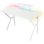 Genesis Holm 320 RGB / Herný stôl / biely / D: 120cm / Š: 60cm / V: 75cm (NDS-1802)