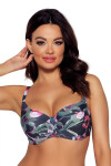 Dámska plavková podprsenka SK-167 Tmavomodrá s kvetmi - Ava 70H
