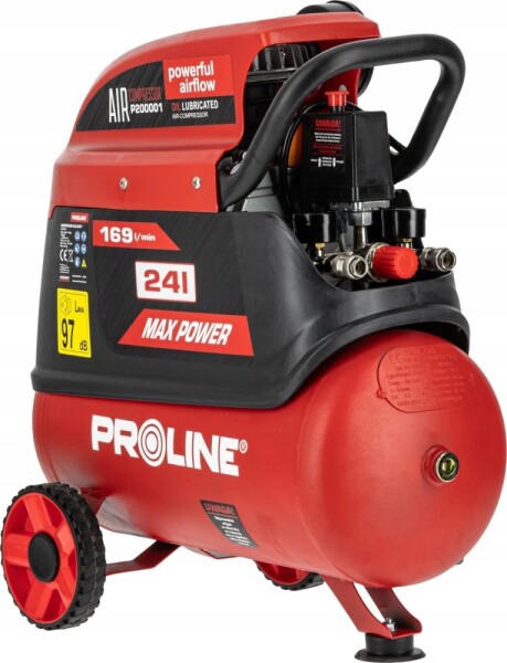 NoName KOMPRESOR BEZOLEJOWY 24L, 750W/1KM, 8BAR, 167L/MIN PROLINE