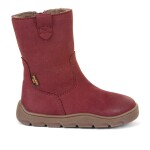 Dievčenské zimné barefoot topánky ZERU TEX BOOT Bordeaux, Froddo, G3160242-4, červená - 25