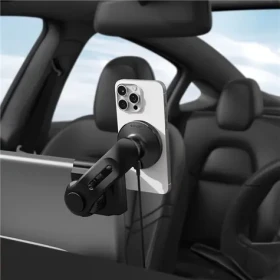Spigen TESLA TapLock MagSafe Car Mount Charger čierna / bezdrôtová nabíjačka / držiak na telefón do auta (ACP07870)