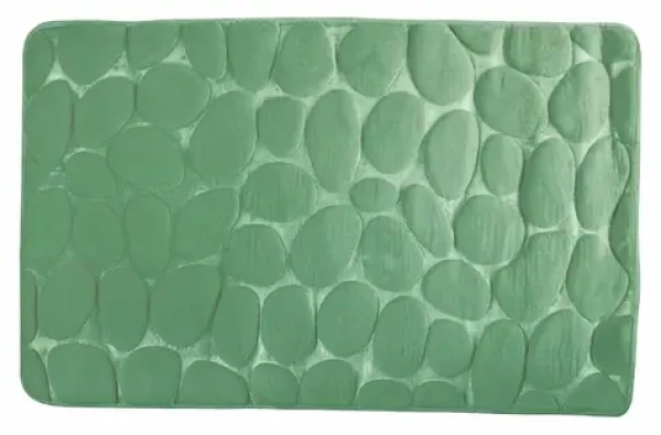 MSV Pebbles bazalková / Kúpeľňová predložka / 50 x 80 cm / polyester, PU pena / protišmyková