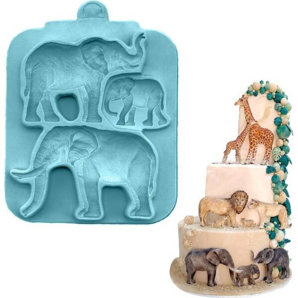 Silicone formička - slony 17x13,5 cm - Cakesicq - Cakesicq