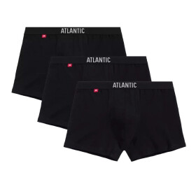 Pánske boxerky 3 pack 011 black - Atlantic černá S