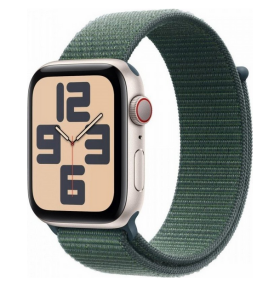 Apple Watch SE GPS + Cellular 40mm Starlight Alu Sport Loop Zelený(MXGH3ET/A)