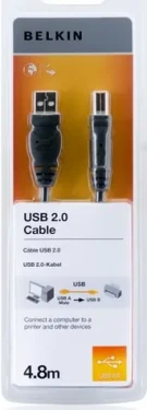 Belkin USB 2.0 kábel AB prepojovací 4.8m / rad štandard (F3U154bt4.8M)