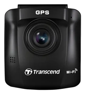 Transcend DrivePro 250 čierna + Prísavný držiak / kamera do auta / 2.4" TFT / 2K Ultra HD / 60 fps / GPS / microUSB / WiFi (TS-DP250A-32G)