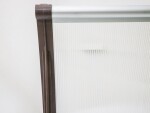 Vchodová strieška Valtellina - černá / bronz (150 x 82 cm)