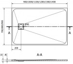 MEXEN - Bert obdĺžniková sprchová vanička SMC 90 x 70, biela 4K107090
