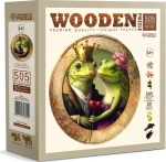 Wooden City Drevené puzzle Láska a žaby