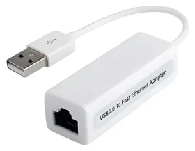 PremiumCord adaptér USB2.0 na RJ45 biela / Adaptér / USB 2.0 na RJ45 / 10/100 Mbit / Realtek (kuethernet4)