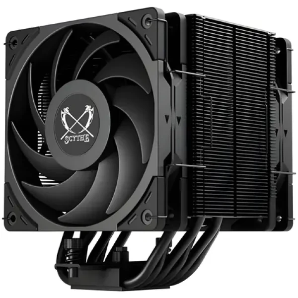 Scythe Mugen 6 Dual Fan Black Edition / Chladič CPU / 2× 120 mm PWM / 300-2000 rpm / LGA1700 / AM5 (SCMG-6000DBE)