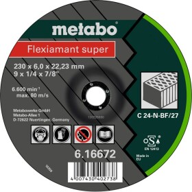 Metabo 616729000 brúsny kotúč lomený Ø otvoru 22.23 mm 25 ks; 616729000