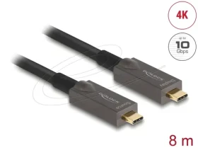 DeLock Aktívny optický kábel USB-C 8 m / Kábel USB-C / Video 4K / Data / PD (84147)