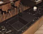 DEANTE DEANTE - Momi anthracite metallic Granitový drez, 1-bowl with drainer ZKM_T11A