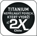 TEFAL Resist Intense D52210 červená / Palacinková panvica / 25 cm / TITANIUM PRO / THERMO-SPOT (D52210)