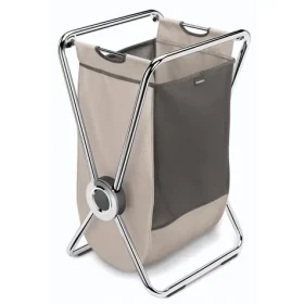 Simplehuman Skladací kôš na bielizeň jednoduchý hnedá / oceľ + polyester (838810025087)