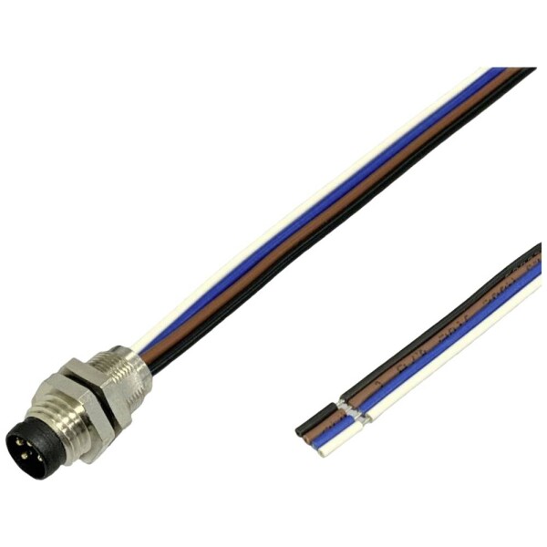 BKL Electronic Vestavná zástrčka pre čidlo/aktuátor, 2703003, piny: 3, 0.5 m, 1 ks; 2703003