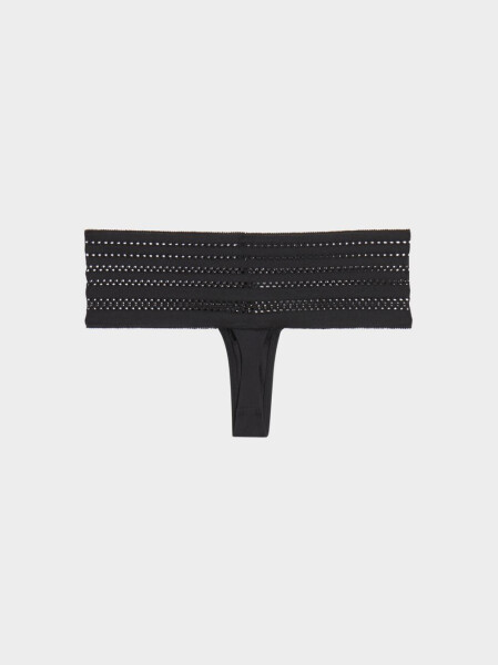 Tangá Cotton Wide thong DKNY bílá