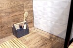 Laveo - Basso - sprchový žľab nástenný 90 cm, nerez COB_291D