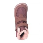 Dievčenské zimné barefoot topánky PRO-tex LORA OLD PINK - 25