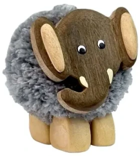 2Kids Toys Drevená figúrka XL pompon Slon (2D98002)