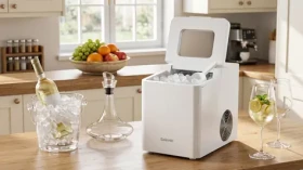Salente IcePro / Výrobník ľadu / 15 kg ľadu/24 h / 2 veľkosti kociek / samočistiace funkcie (ICEPRO)