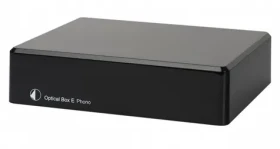 Pro-Ject Optical Box E Phono čierna / Gramofónový predzosilňovač pre MM prenosky a A/D (9pobepb)