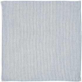 IB LAURSEN Bavlnený obrúsok Blue Stripes Double Weaving