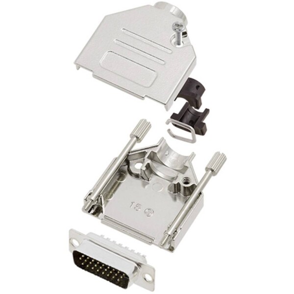Encitech DTCK15-HDP26-K 6355-0062-02 sada D-SUB kolíkové lišty 180 ° Pólov: 26 spájkovaný 1 sada; 6355-0062-02