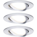 Paulmann 93903 Coin Slim LED vstavané svetlo sada 3 ks LED pevne zabudované LED osvetlenie 18 W hliník (kartáčovaný); 93903