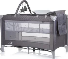 CHIPOLINO Cestovná postieľka s prebaľovacou podložkou Luna Ash Grey (KOSILU242AS)