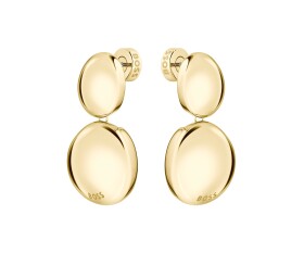 Hugo Boss Fashion visiace náušnice z pozlátenej ocele Nugget 1580714