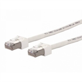 Metz Connect 13084U5088-E RJ45 sieťové káble, prepojovacie káble CAT 6 S/FTP 5.00 m biela dvojžilový tienený, bez halogénov, samozhášavý 1 ks; 13084U5088-E