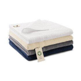 Veľký unisex uterák BIO (GOTS) (biely) 70 x 140 cm