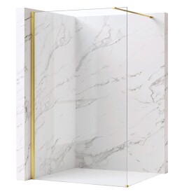 REA/S - Sprchová zástena Flexi Transparent / Gold 120 KPL-K99560