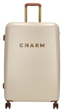 Veľký škrupinový kufor Charm London Capetown L Beige