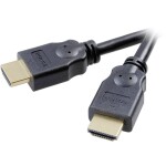 SpeaKa Professional HDMI prepojovací kábel Zástrčka HDMI-A, Zástrčka HDMI-A 1.50 m čierna SP-7869884 4K UHD, audio return channel, pozlátené kontakty HDMI kábel; SP-7869884