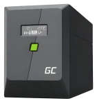 Green Cell 1500VA / Záložný zdroj / 1050W / Line-Interactive / 2x 12V/9Ah / 2x Schuko + 3x IEC (UPSLP1050)