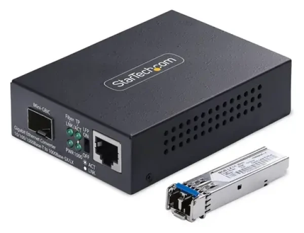 StarTech SM LC / Media konvertor / 2000 Mbit/s / RJ-45 / čierna (MCM1110SMLC20)